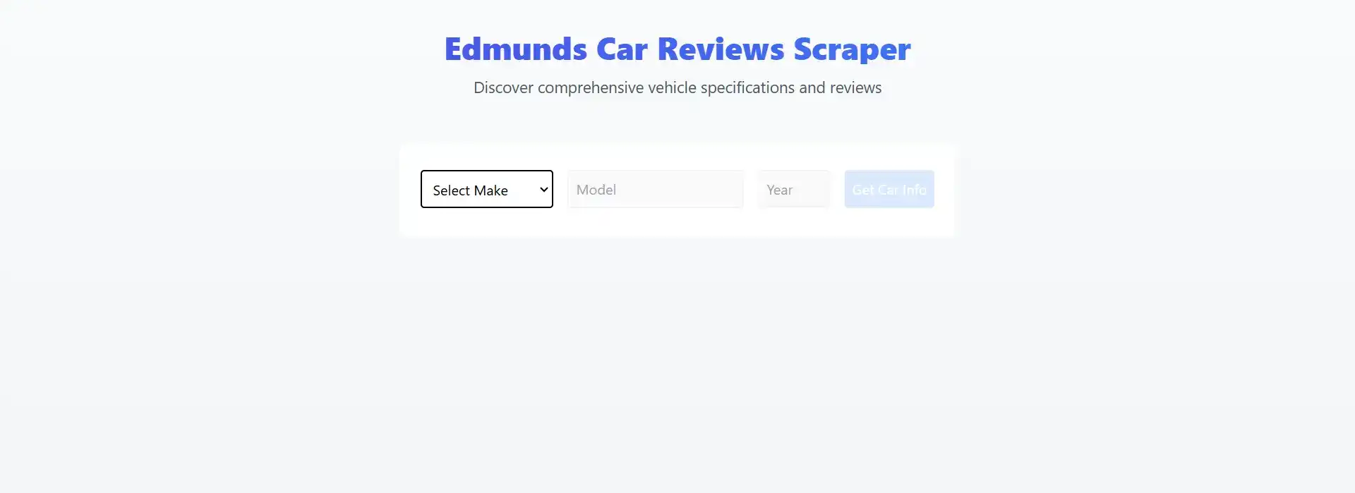 Edmunds Scraping